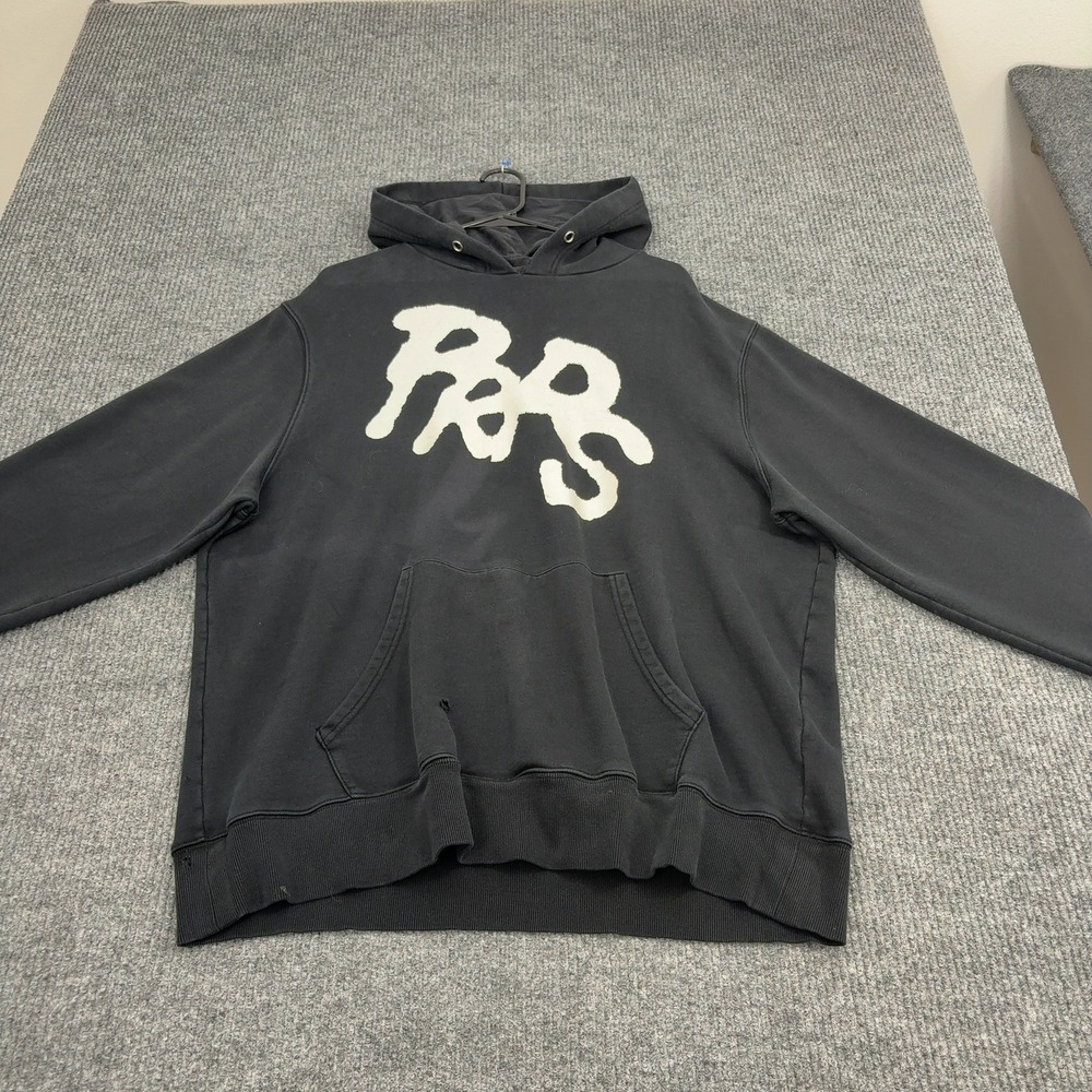 Prps Hoodie Mens 3XL Black Cotton Graphic Logo Pullover Streetwear